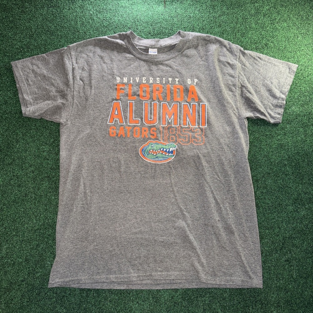 Florida Gators Graphic Shirt Men's Large Heather Gray Collegiate T